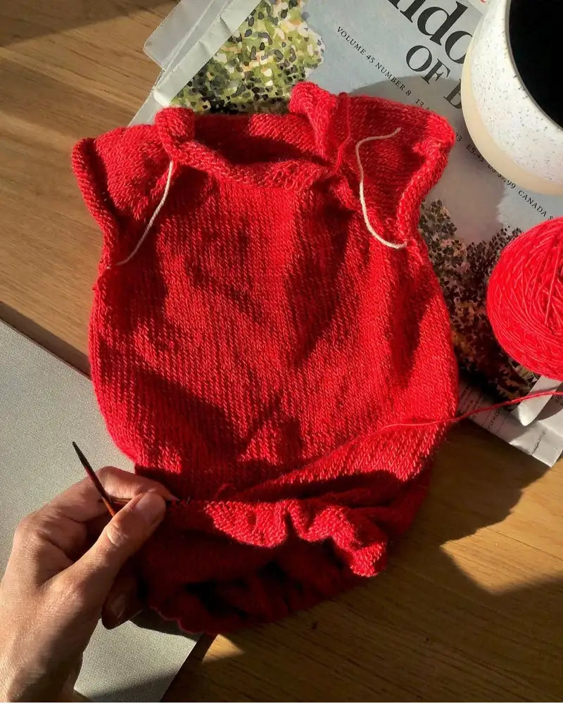 Foto Stricken Emma's Suit und Kaffeetrinken