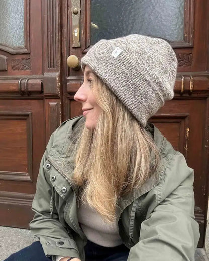 Produktfoto: Brighton Beanie, Strickanleitung für eine Hipster Mütze mit breitem Umschlag für Babies, Kinder und Erwachsene