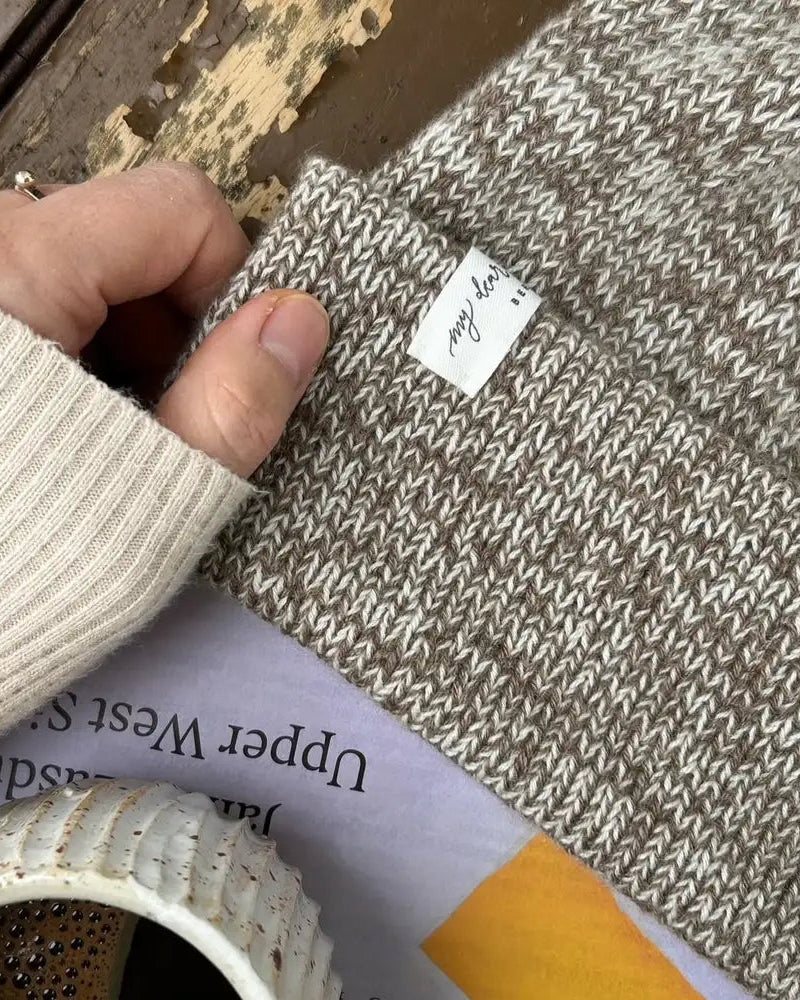 Produktfoto Brighton Beanie beige meliert aus Kaschmir