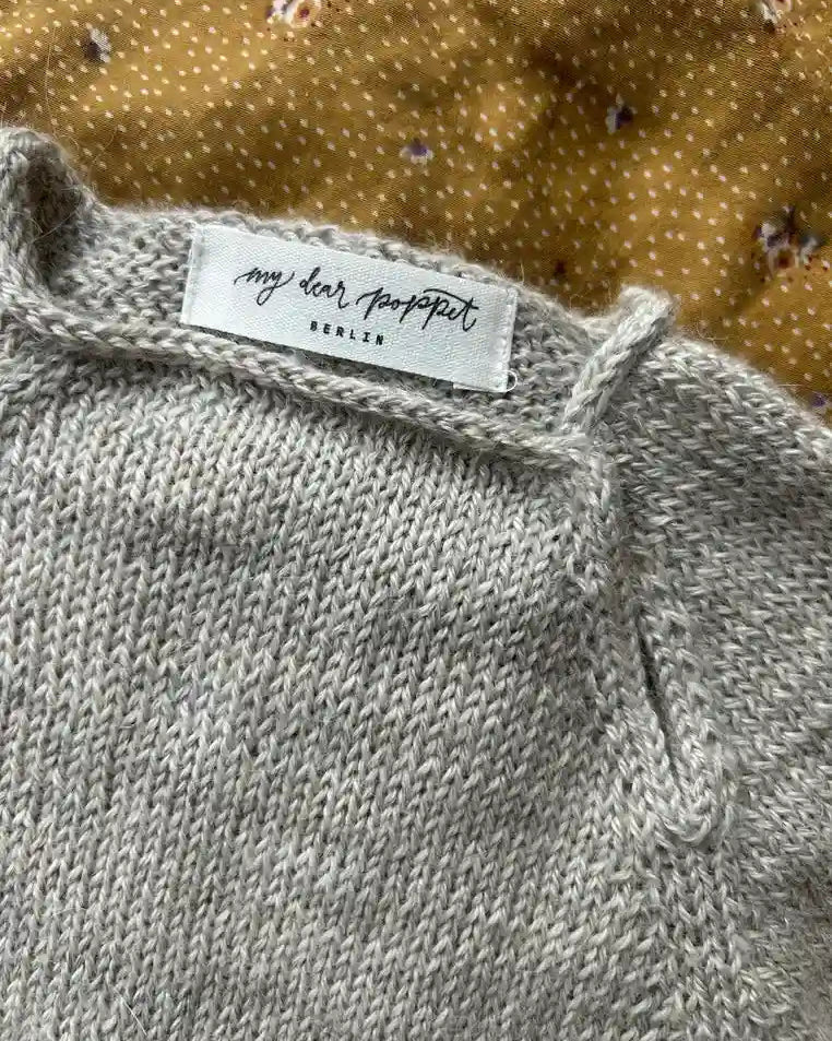 Babyanzug selbst gestrickt in grau Anleitung