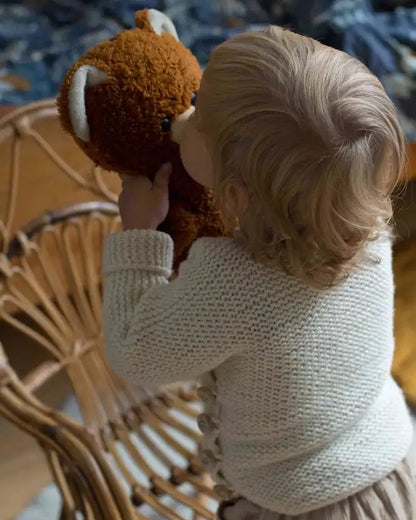 Produktfoto: Maiahs Wickeljäckchen, Strickanleitung für ein Babyjäckchen in Wickeloptik