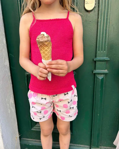 Produktfoto: Sylvie's Summer Top, Strickanleitung für ein Sommer Top für Kinder